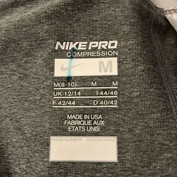 Nike Pro Compression Gray Training Leggings - Picture 5 of 5